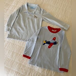 Pair of 4T appliqué shirts